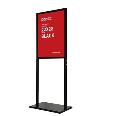 DISPLAYSWORKER Sign holder floor stand, heavy Duty Pedestal poster banner stand