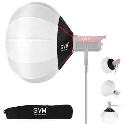 GVM 26inch/65cm Lantern Softbox Soft Light Modifier, Quick-Setup Quick-Foldin...