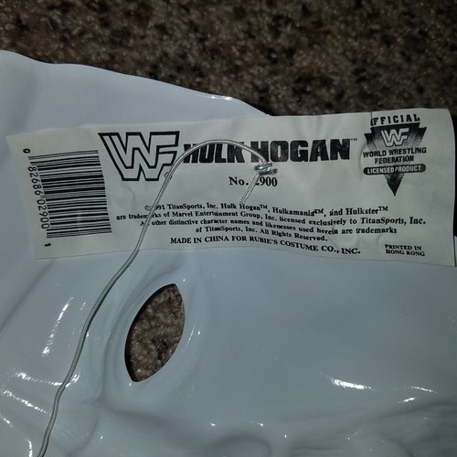 1990s Wrestling Halloween Mask Lot - Hulk Hogan Ric Flair Bret the Hitman Hart