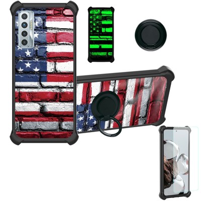 for Tecno Camon 17p Phone Case Cover Glass Screen Protector T2