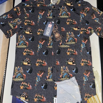 RSVLTS x The Goonies Montage Short Sleeve Button Down Shirt M BRAND NEW