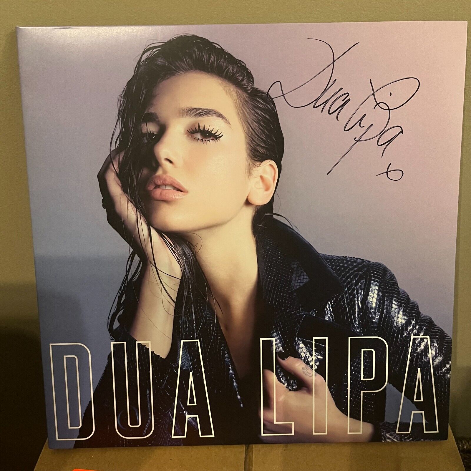 DUA LIPA self-titled Signed Autographed Vinyl Record - RARE DUA LIPA self-titled Signed Autographed Vinyl Record - RARE