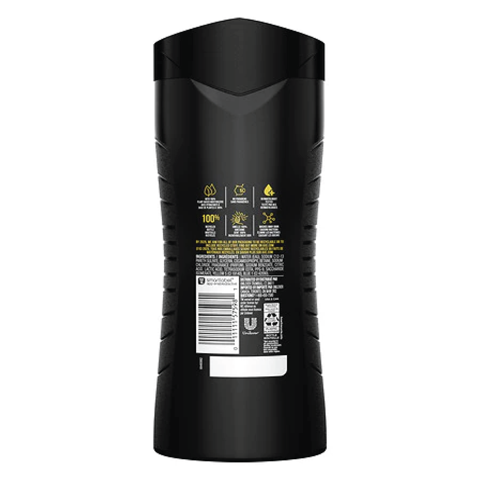 3x Bottles AXE Black 3in1 Frozen Pear & Cedarwood Hair & Body Wash