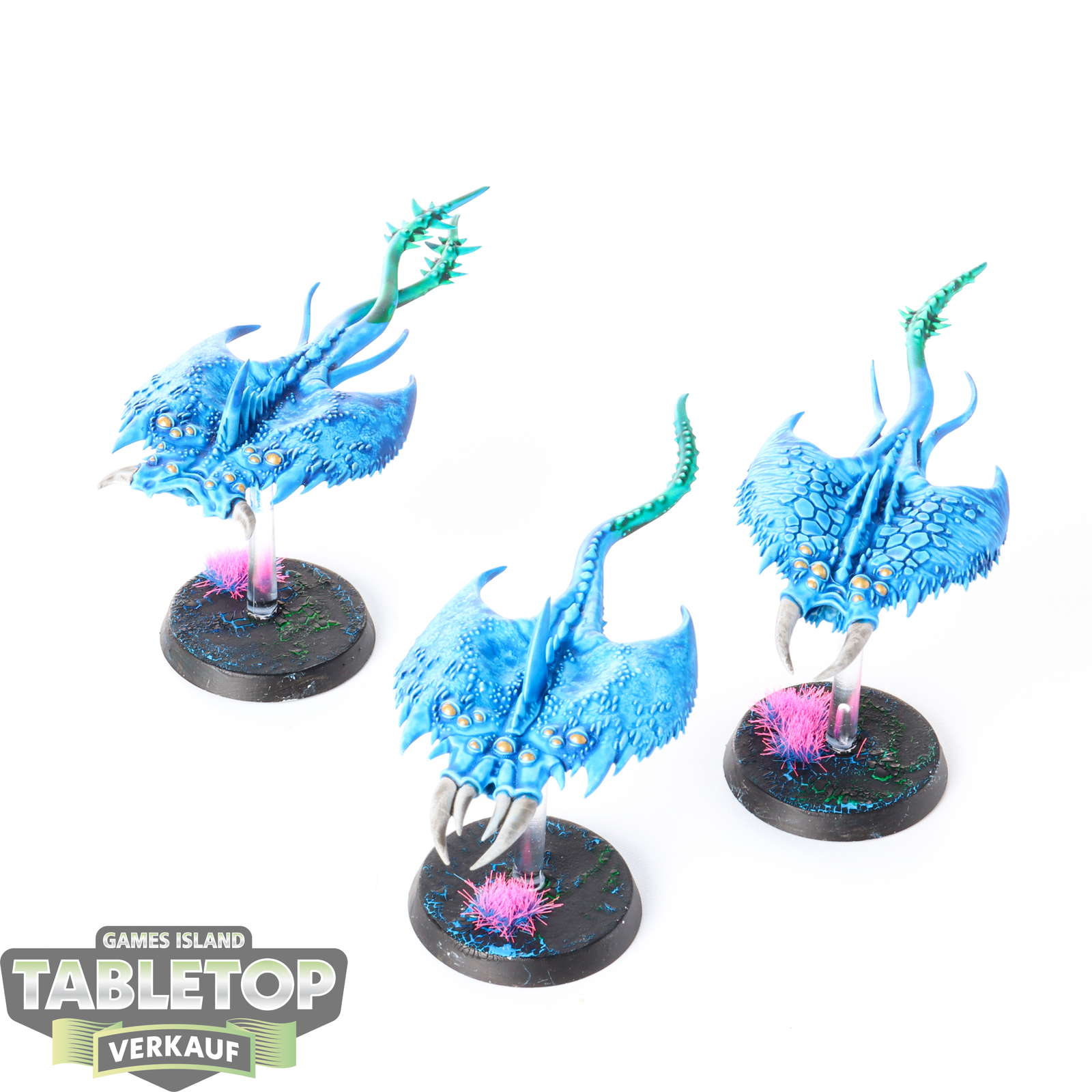 Disciples of Tzeentch - 3 x Screamers of Tzeentch - bemalt