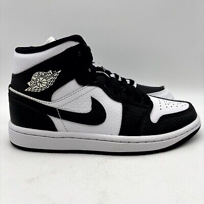 Nike Air Jordan 1 Mid SE Black White Panda Split Shoes Size 5.5 Women DR0501-101