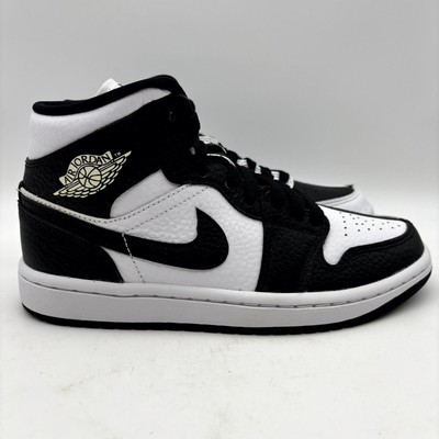Nike Air Jordan 1 Mid SE Black White Panda Split Shoes Size 5.5 Women DR0501-101