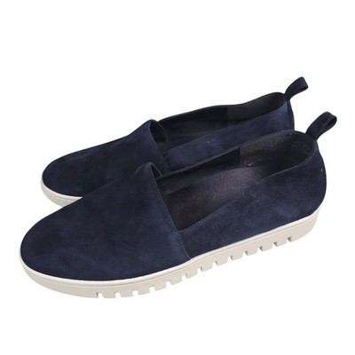 VIONIC Suede Blue Uptown A-line Comfort Slip On Sneakers Sport Loafers Size 12