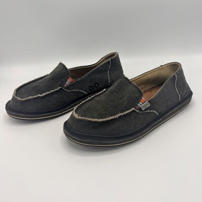 NWOT Lamo Comfort Arch Grey Canvas 100% Leather Insole Slip On Shoes size 9