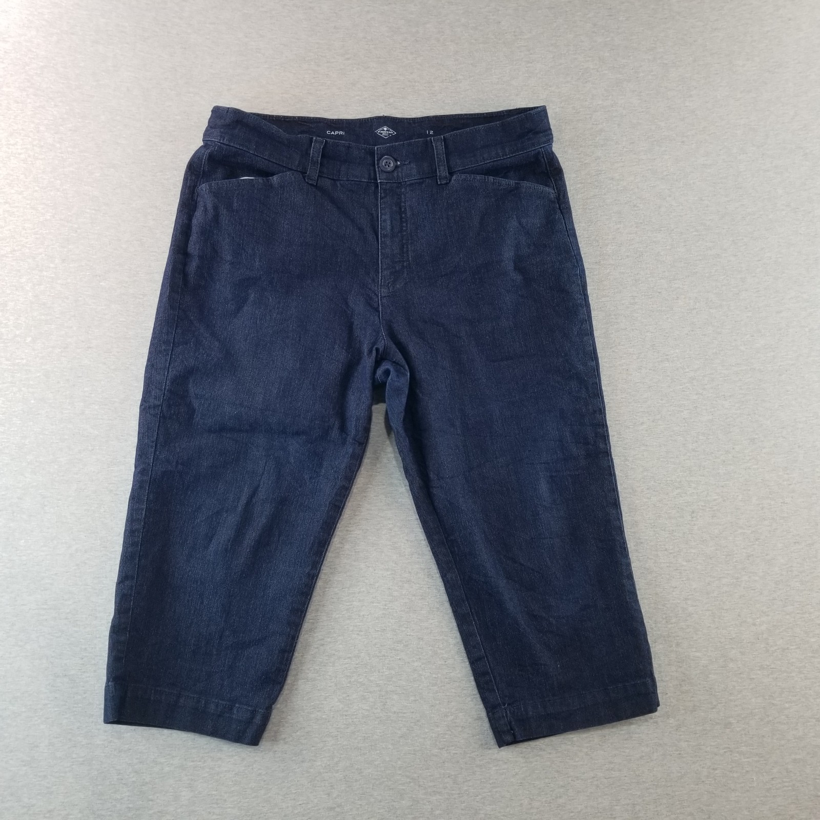 Style & Co Jeans Women's Sz 12 Capri Dark Wash Normcore Nice Quality Cute Trendy