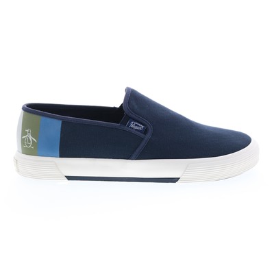 Мужские синие кроссовки Original Penguin Sam Stripe Slip On PG00028