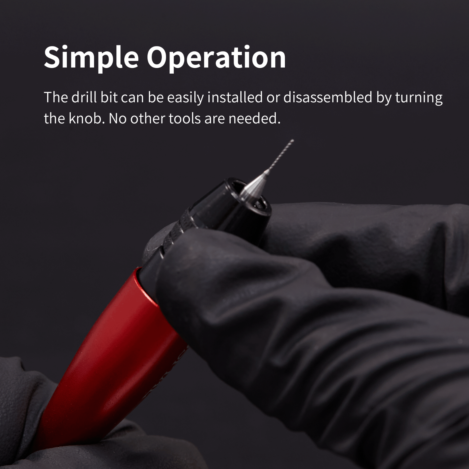 DSPIAE Aluminum Chuck Hand Drill Set with 10 Tungsten Drill Bits AT-VHDS - US