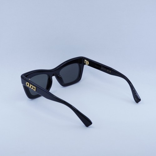 Pre-owned Gucci Gg1773s 001 Black/grey 50-21-140 Sunglasses Authentic In Gray