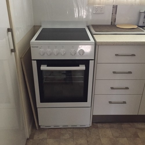 Euromaid CW50 50cm Tiny Home Upright Cooker Stove Electric Oven Ceramic