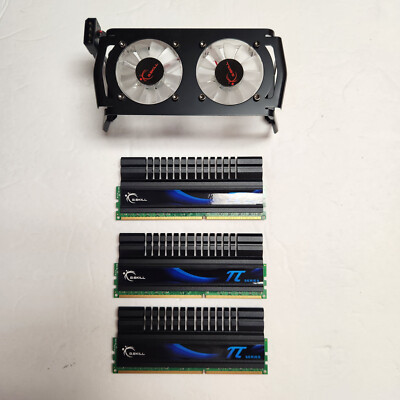 G Skill PI F3-12800CL7T-6GBPI 2gbx3 6gb ram memory kit DDR3 1600 1.5v with fan