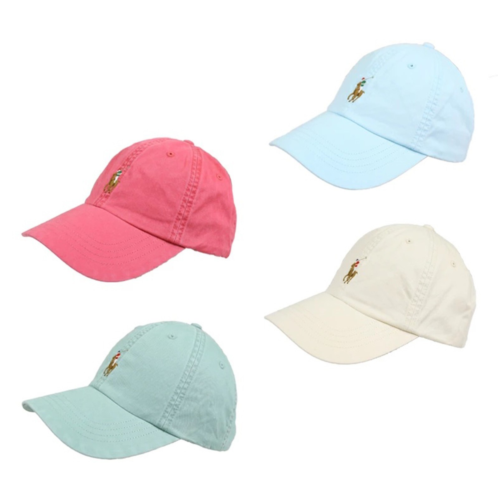 Регулируемая бейсболка Polo Ralph Lauren с пони и кожаным ремешком -