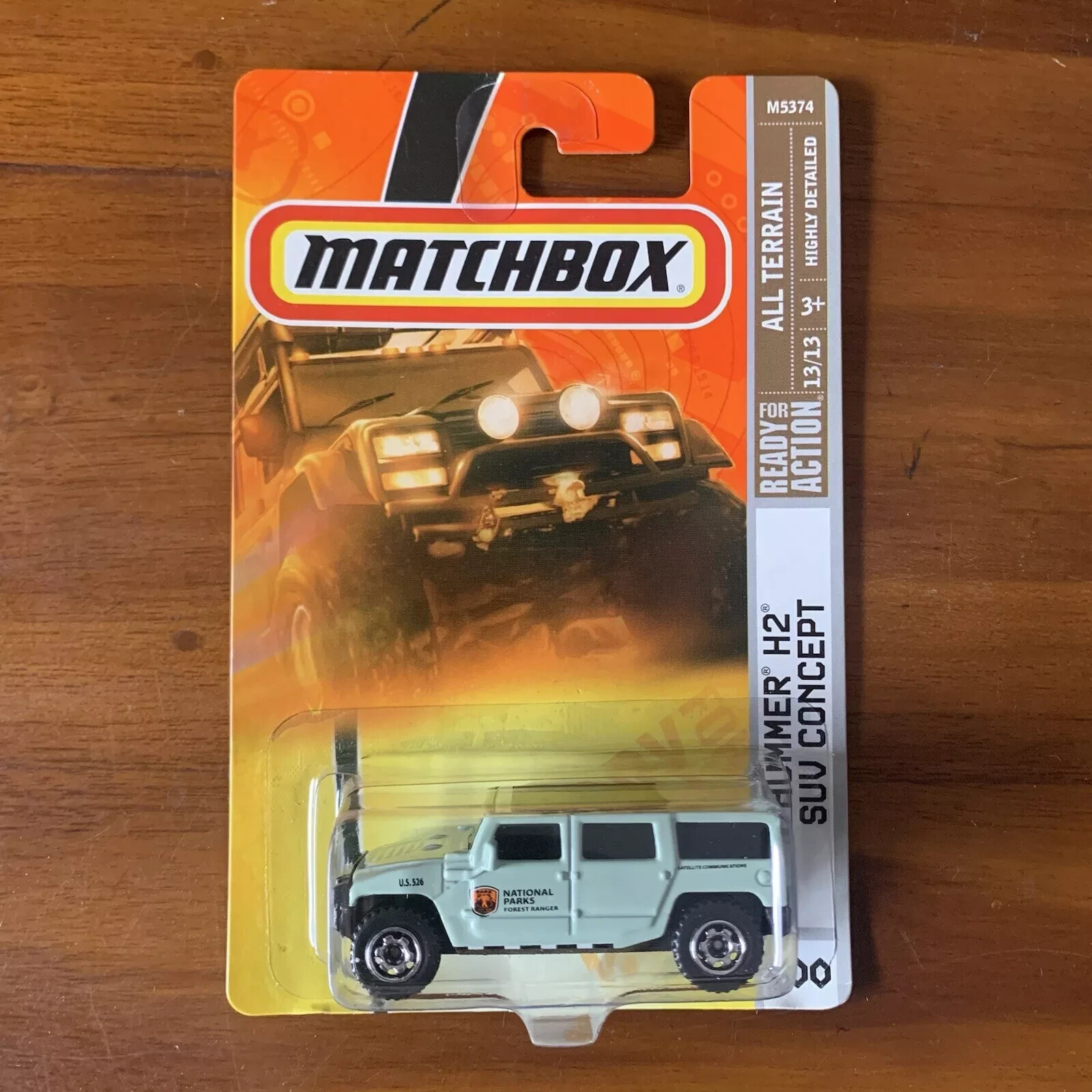 Matchbox Hummer H2 SUV Concept National Parks Forest Ranger