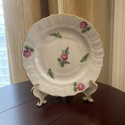 *MINT* Herend Porcelain  Petite Rose  Bread & Butter Plate 6 - Retail $125