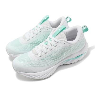 Mizuno Wave Inspire 20 SSW Super Wide White Green Women Running Shoe J1GD2429-23