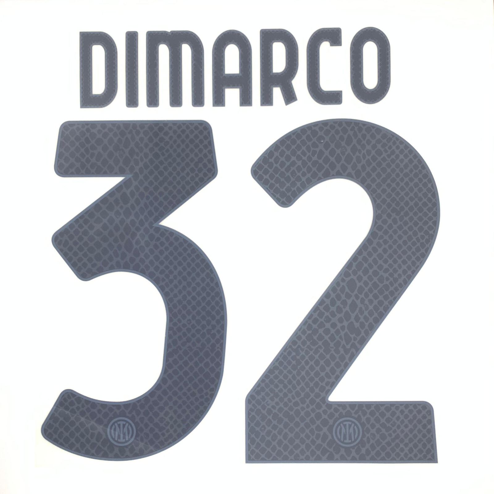 OFFICIAL DIMARCO #32 2024-25 Away Inter Milan FC Print | eBay