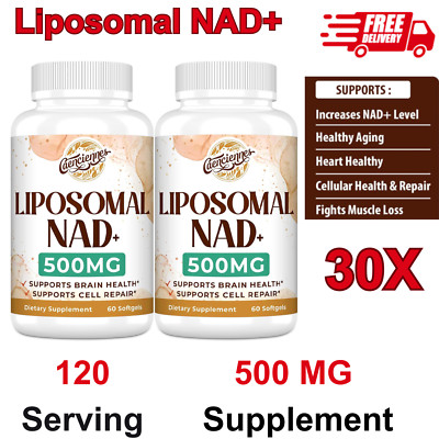 Liposomal NAD+ 500 MG Supplement True NAD Plus Supplement Healthy Aging