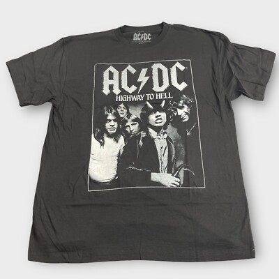 AC/DC Highway To Hell / Retro Graphic T-Shirt Adult Size Large