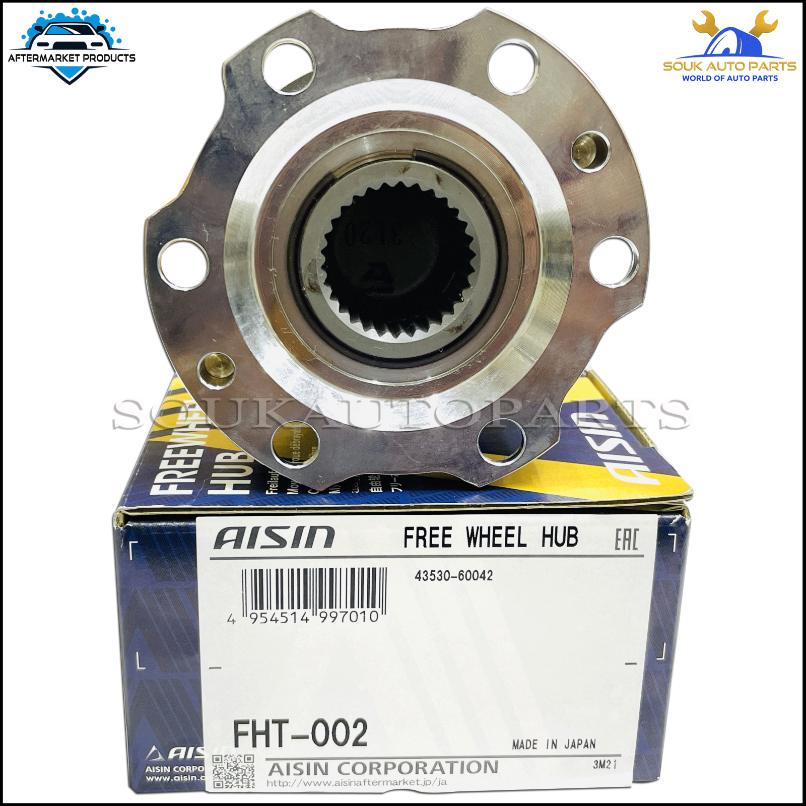43530-60130 HUB ASSY, FREE WHEEL LAND CRUISER PRADO AISIN | eBay