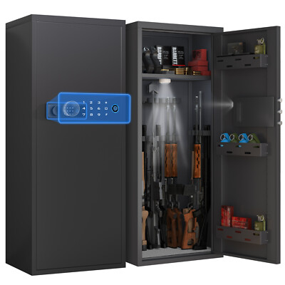 Biometric Fingerprint 10-12 Gun Safe,Quick Access Unassembled Rifle safe