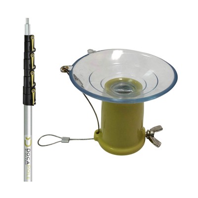 DocaPole Light Bulb Changer with 7-30 Foot Telescopic Extension Pole for High...