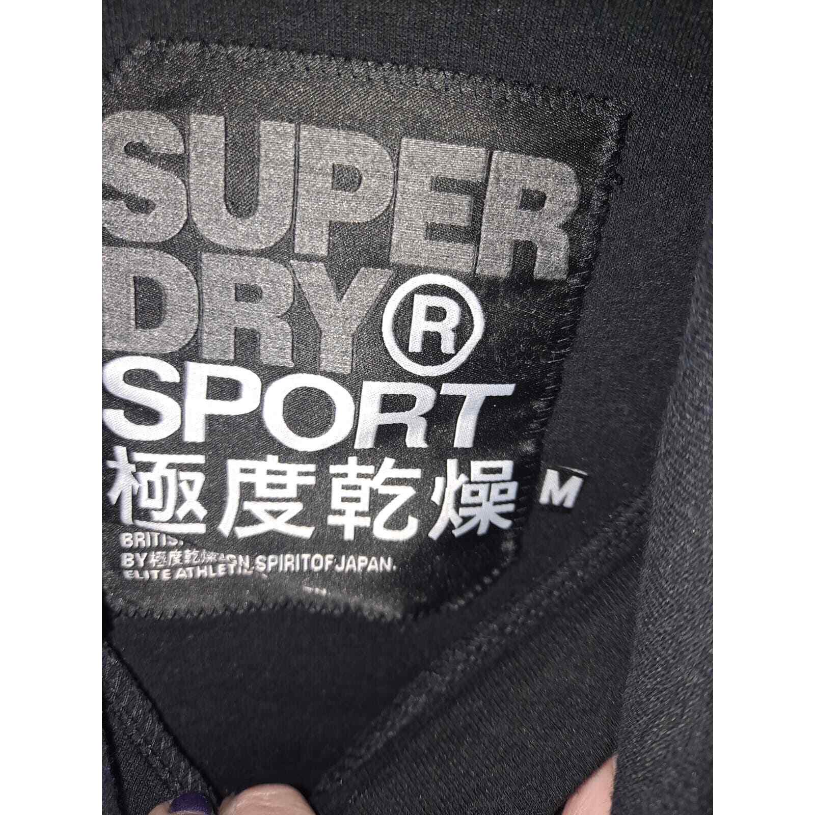 Superdry Sport Black Hoodies with Zip Pockets Size Medium — photo 6