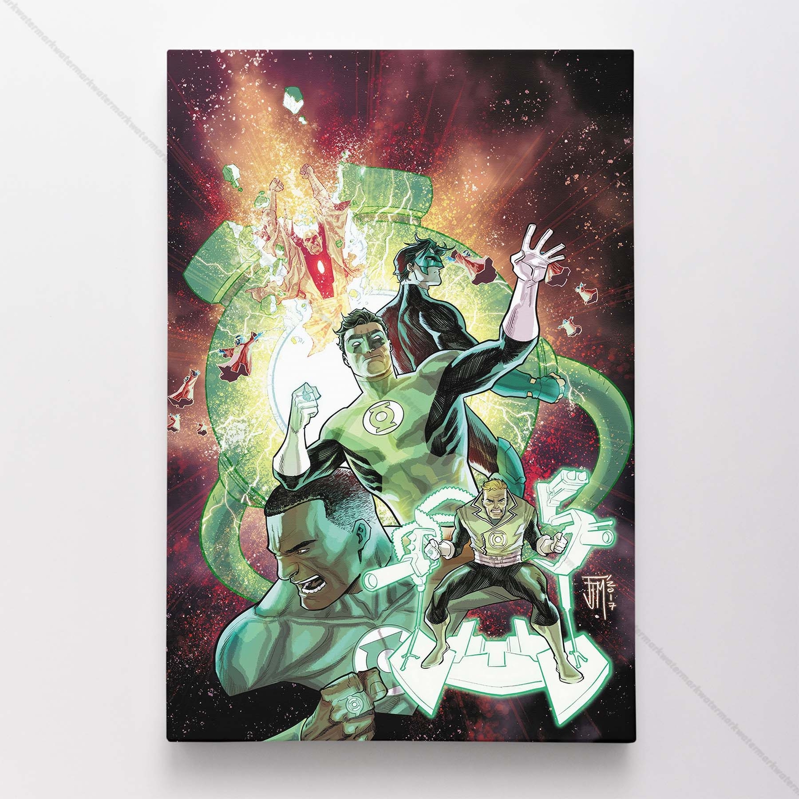 Green Latern Poster Canvas DC Comic Book Cover Art Print #23630