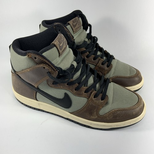 靴 NIKE SB DUNK HIGH \"BAROQUE BROWN\" Nike SB Dunk High Baroque Brown Vegan Leather Men's - CV1624