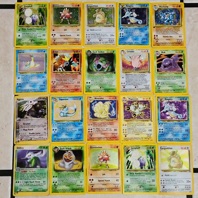 Pokemon Vintage WoTC R&S   Lot of Cards Holos Childhood Collection TCG Cards  
