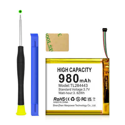 980mAh TL284443 Battery for Google Nest Fits All 3rd 2nd Gen&E Thermostat+Tools