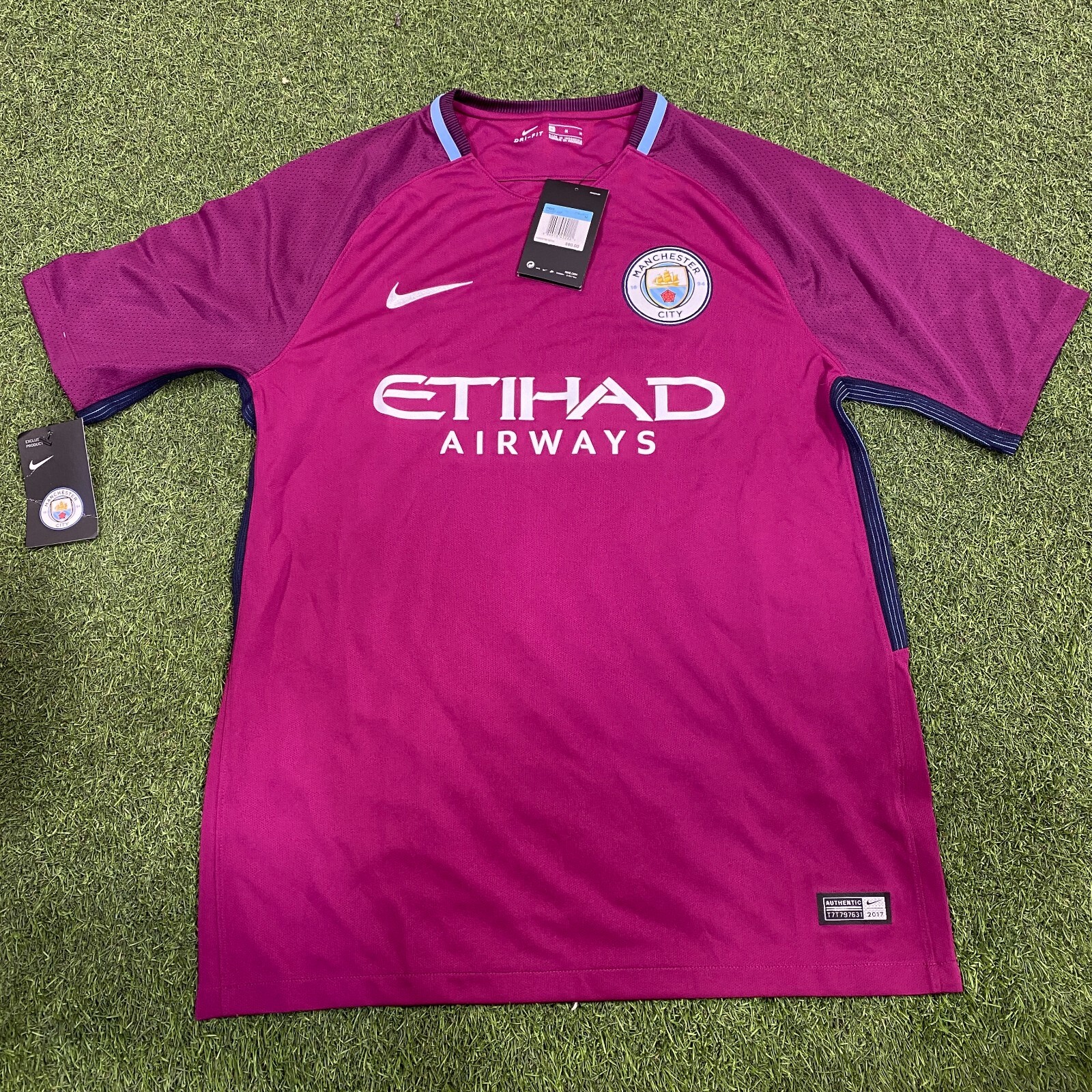NIKE Manchester City Men's Stadium Away Jersey 2017/18 | eBay