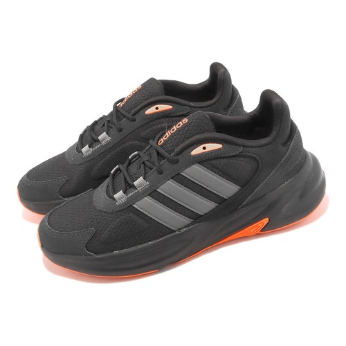 

adidas Ozelle Black Carbon Orange Мужские кроссовки для бега Спортивная обувь GX6768, Черный, Ozelle