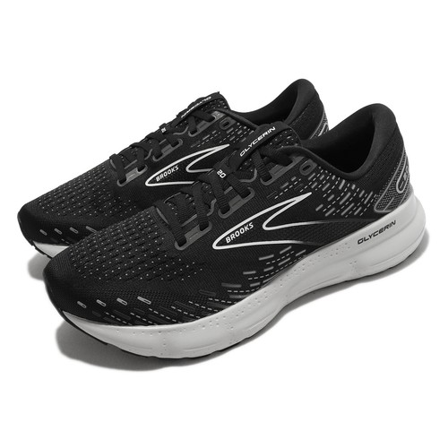 Мужские беговые кроссовки Brooks Glycerin 20 2E Wide Black Silver White 1103822E-059