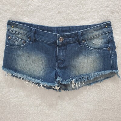 NWT Rip Curl Women's Denim Cheeky Shorts Blue Size 5