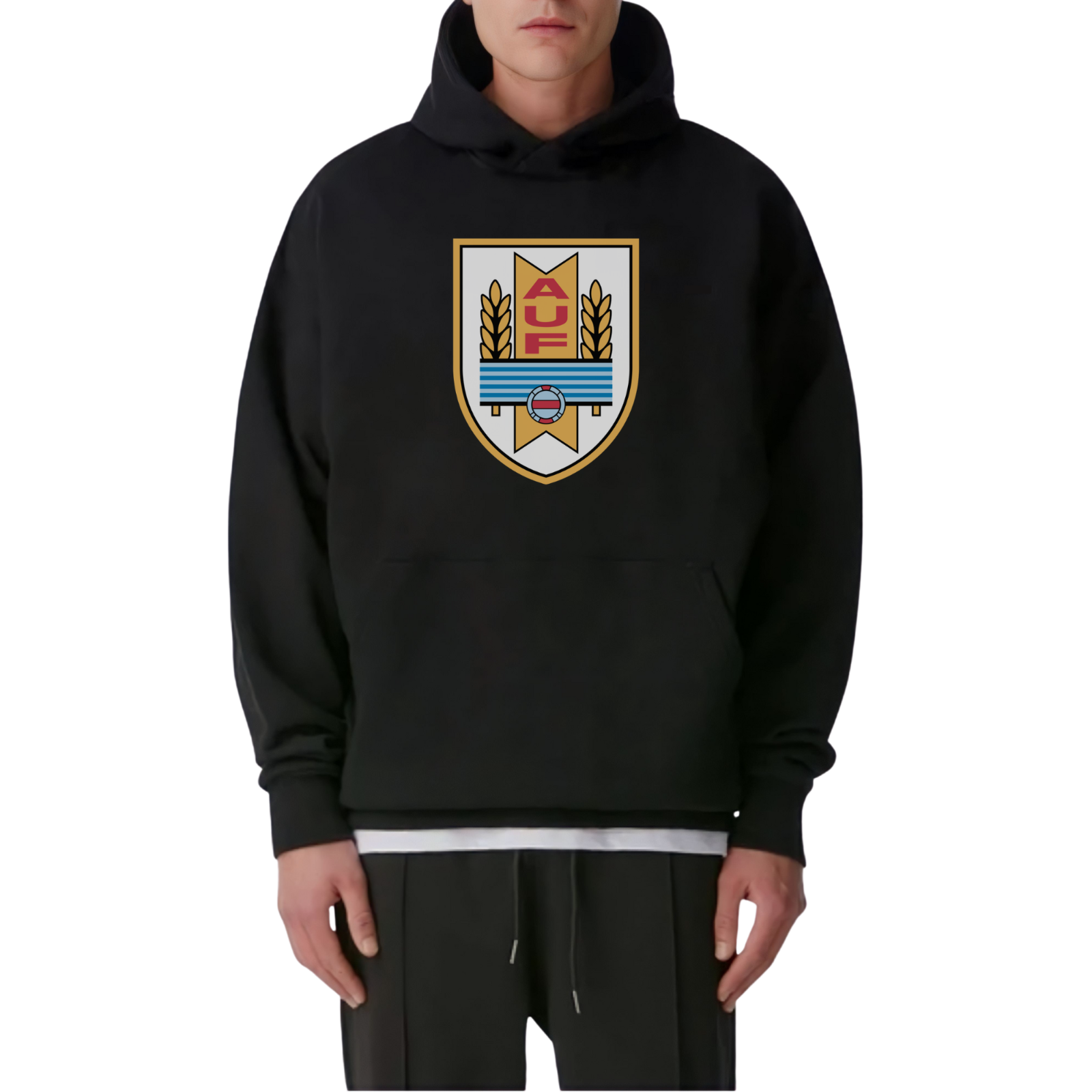 Unique Uruguay Soccer Shield Print Hoodie - Premium Quality, Soft Fabric  Unisex.