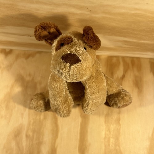 Mary Meyer Shaggy Floppy Puppy Dog Stuffed Animal Tan Brown 