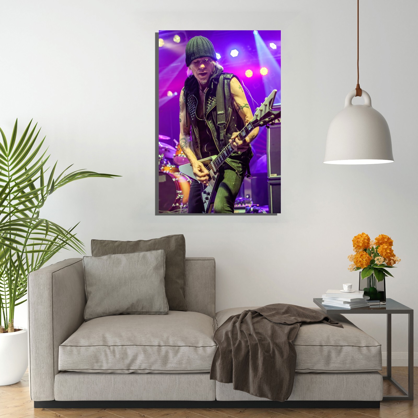Michael Schenker Poster 24x36 Inch Live Concert Photo Rare Wall Art Print - MS03