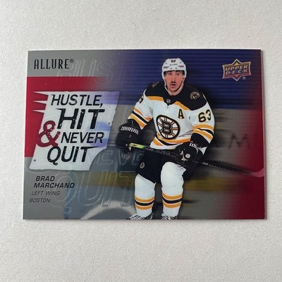 2021 Upper Deck Allure #HH-1 Brad Marchand Hustle Hit & Never Quit