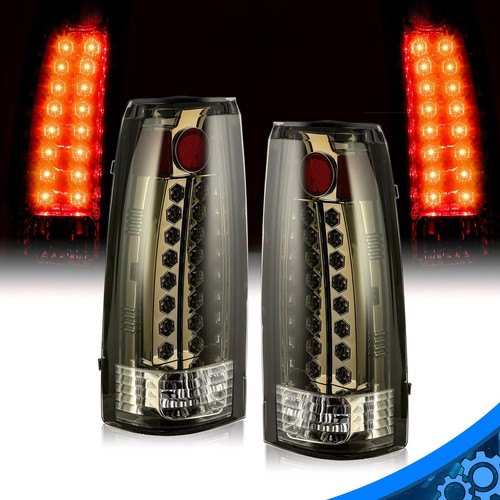 Для Chevy GMC 88-99 C/K 1500 2500 3500 Черный дымчатый светодиодный задний фонарь