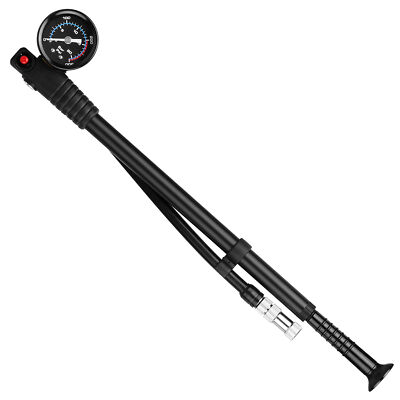 300PSI Bike Inflator W/ Gauge Shock Pump High Pressure Mountain Road Bike Pump