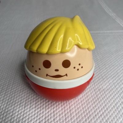 VINTAGE LITTLE TIKES JUMBO TODDLE TOTS WEEBLES WOBBLE ROLY POLY CHIME BALL 5 