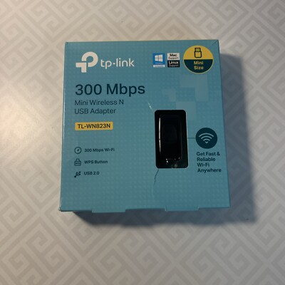 TP-LINK WiFi Dongle 300 Mbps Mini Wireless Network USB Wi-Fi Adapter for PC Desk