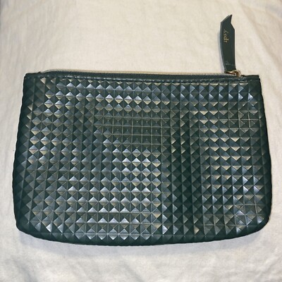 Ipsy Glam Bag Dark Green Cosmetic Makeup Bag Clutch (Bag Only) Aug 2019