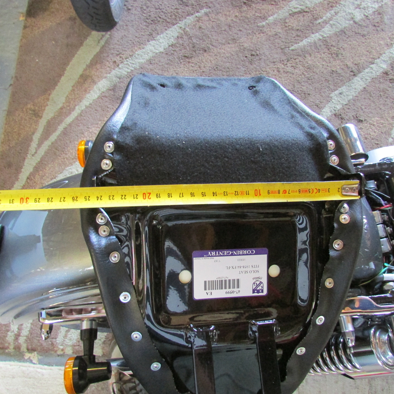 ハーレーソロシート CORBIN-GENTRY 1958-1984 FX-FL 1958-1984 Harley Davidson FL FX Corbin Gentry 2 Up Low