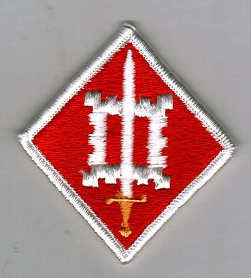 18th ENGINEER BRIGADE - FULL BOX OF 200 PATCHES FULL COLOR - SPECIAL SALE