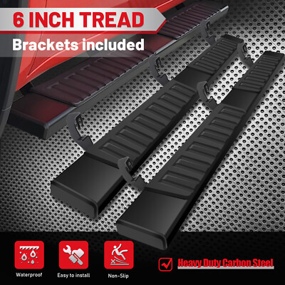 For 2007-2018 Silverado 1500 Double/Extended Cab 6'' Running Board Bar Side Step