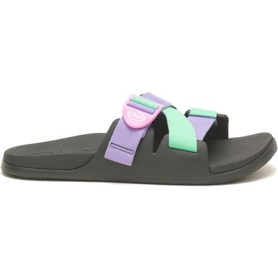 Женские сандалии Chaco Chillos Slide Purple Green 9 M из полиэстера